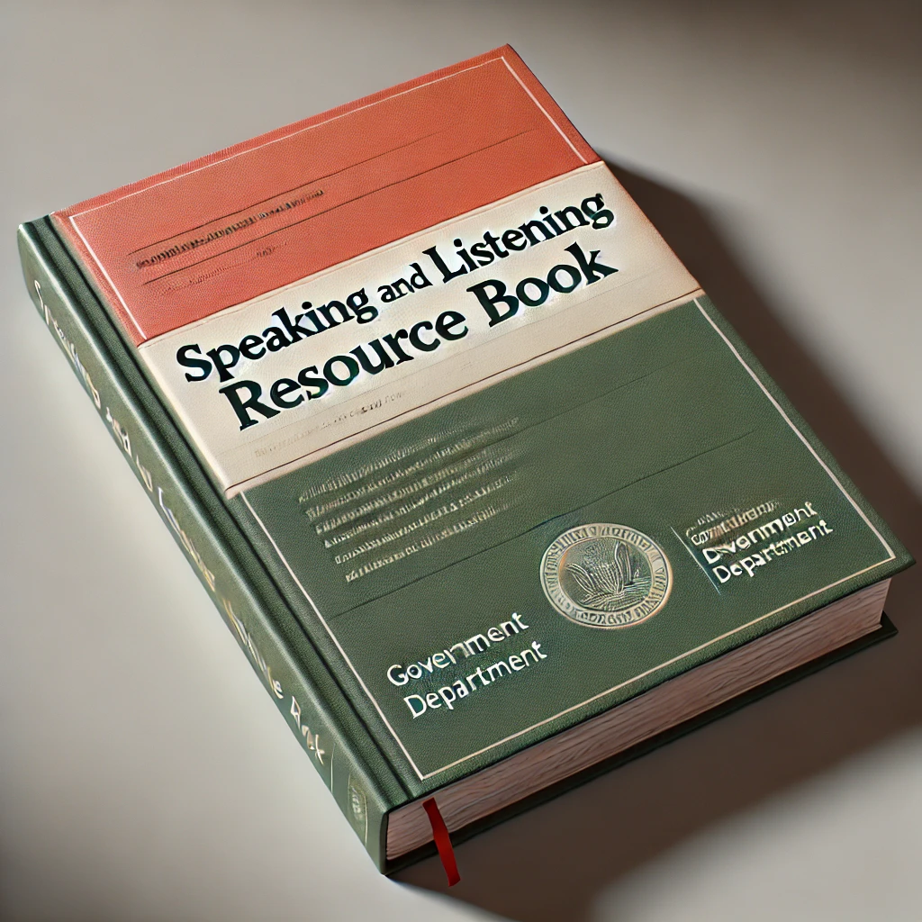Speaking and Listening Resource Book